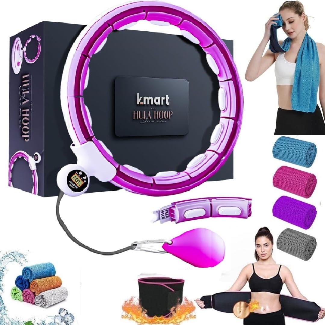 Weighted Hula Hoop Infinity Smart Hoops with Counter 22″-44″ inch Hula ...
