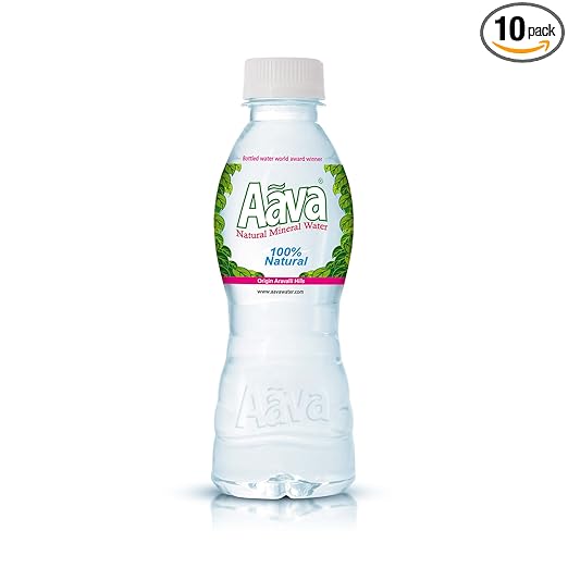 Aava Naturally Alkaline Mineral Water 200ml | Origin Aravalli Hills | 100% Alkaline pH 8.0+ | Benefits of Calcium & Magnesium (Pack of 24 bottles)