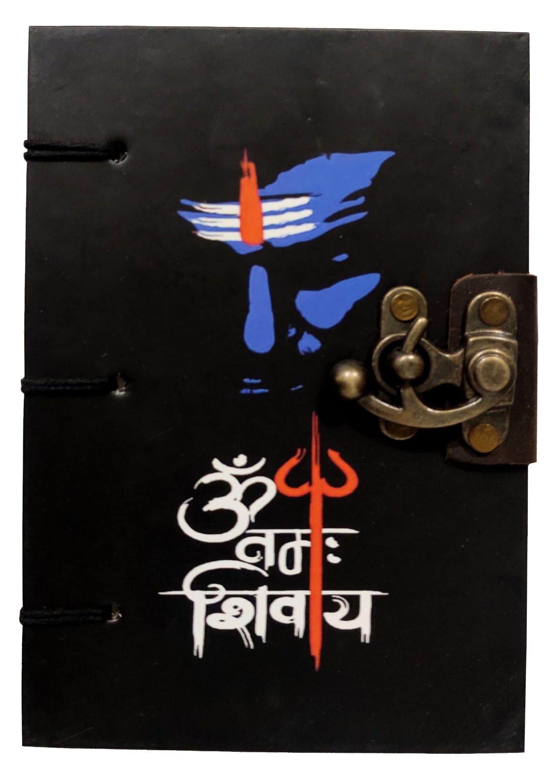 Purpledip Paper Vintage Diary Journal 'Om Namah Shivay': Handmade Paper, Hard Bound, Unique Lock, Eco Friendly Notepad - Image 4