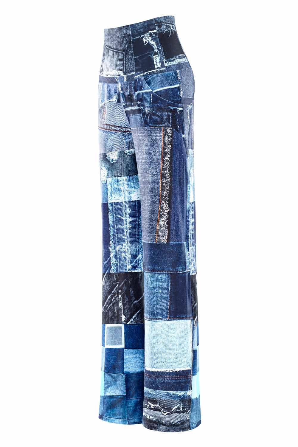 WINSHAPE Damen Trainingshose Functional Comfort Culottes Cul101c “high Waist” mit Patchwork-Print