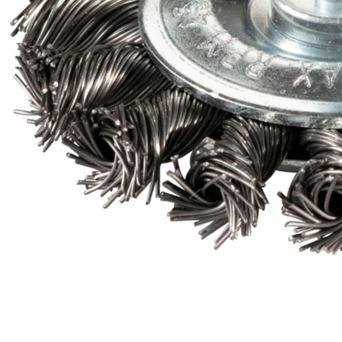 Makita D-73813 Wire Wheel Brush 75mm / 3" Straight Shank for Metal Cleaning, Rust Removal and Surface Preparation 3