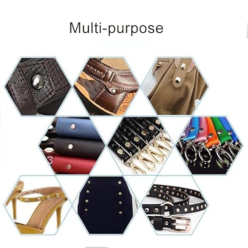 100 rivetti in pelle da 6 mm, rivetti a doppio