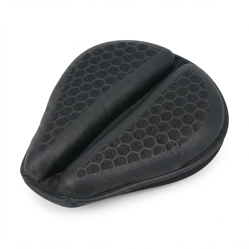 Bike 3D Gel Motorcycle Seat Cushion Shock Absorbing, Breathable Comfortable, Non-Slip, Fits All Motorcycles Jawa Bober 42-image-47