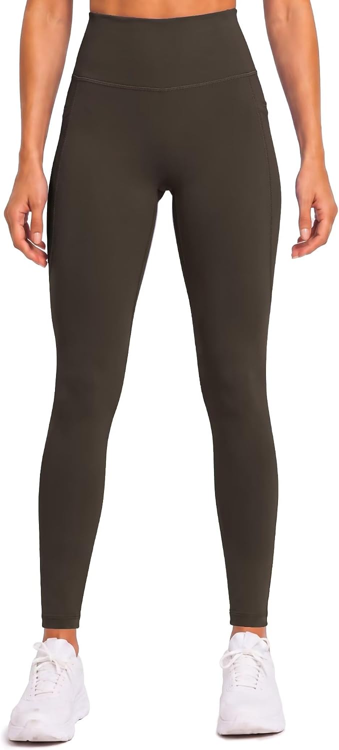 Sunzfly Invisible Butt Scrunch Workout Leggings with Pockets for Women, No Front Seam Gym Yoga Pants with Tummy Control image 3