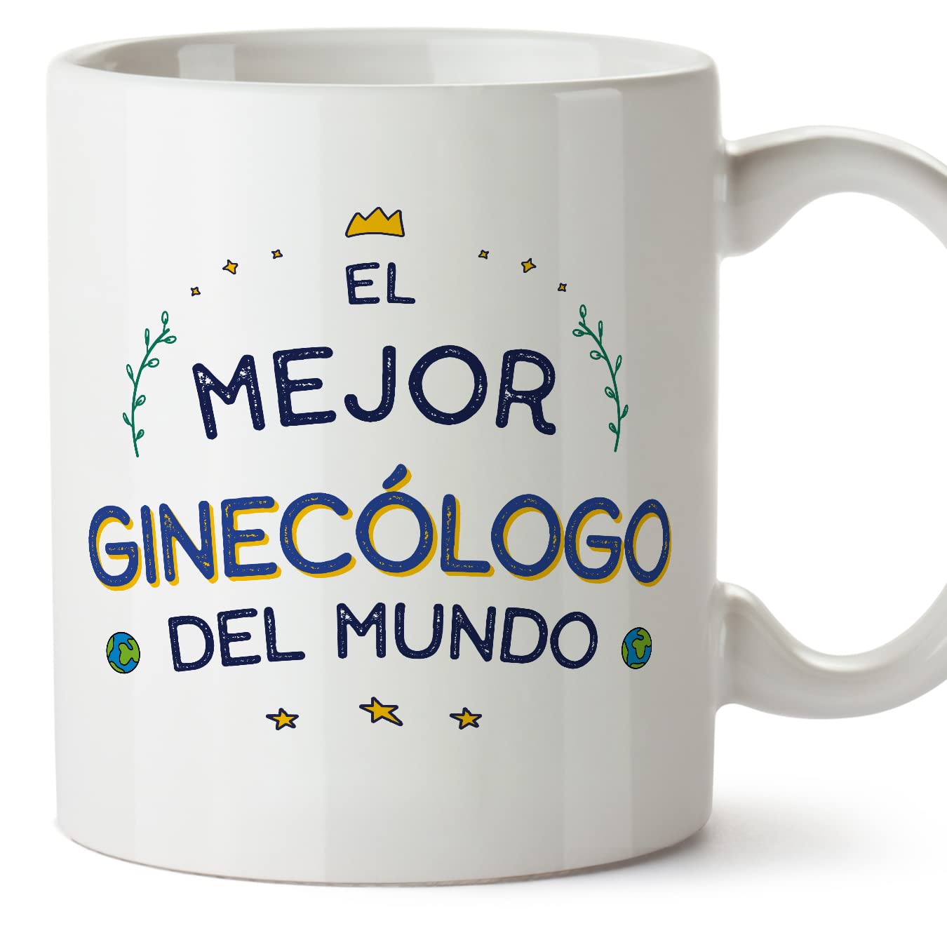MUGFFINS Gynaecologist Man Mug - in Spanish - Mejor del Mundo - Funny Gift for Colleagues - Ceramic 11oz Mug — image 1