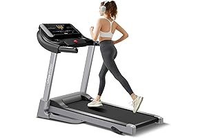 Marcy Folding Treadmill with Pulse Sensors: Auto-Folding Fitness Home Machine