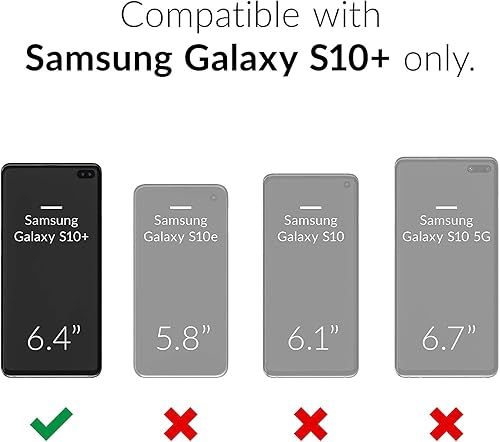 Miniatura 2 de oakxco Funda para teléfono Samsung Galaxy S10 Plus de silicona líquida, bonita funda delgada y delgada de goma suave de TPU para mujeres y niñas,