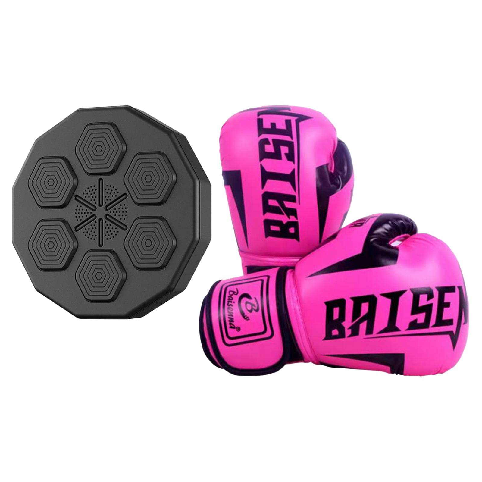 Smart Boxing Machine with Boxing Gloves Strength Tester Sandbag for Gym Pink Child-image-15