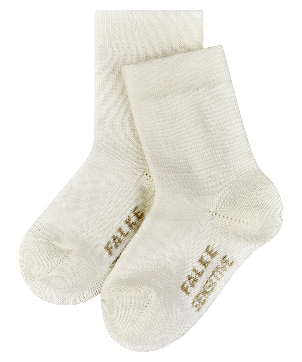 FALKE Uniseks - niemowlęta Skarpety Sensitive B So Bawełna bezuciskowe 1 Para, Biały Off-White 2040, 50-56