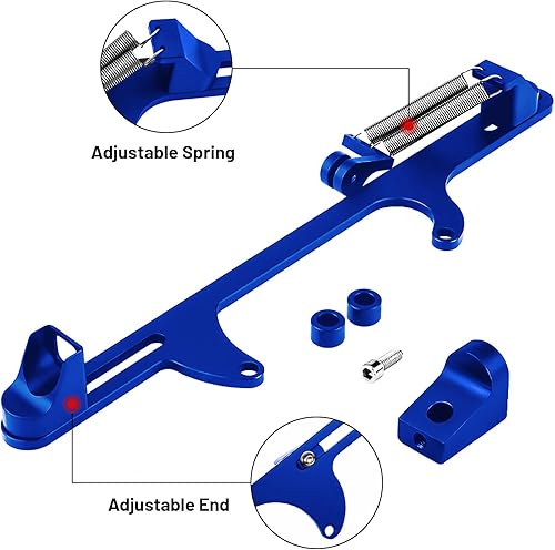 Vista 24 de Soporte de cable del acelerador para 4150 4160 Series Soporte de carburador ajustable Soportes de acelerador de aluminio (rojo)