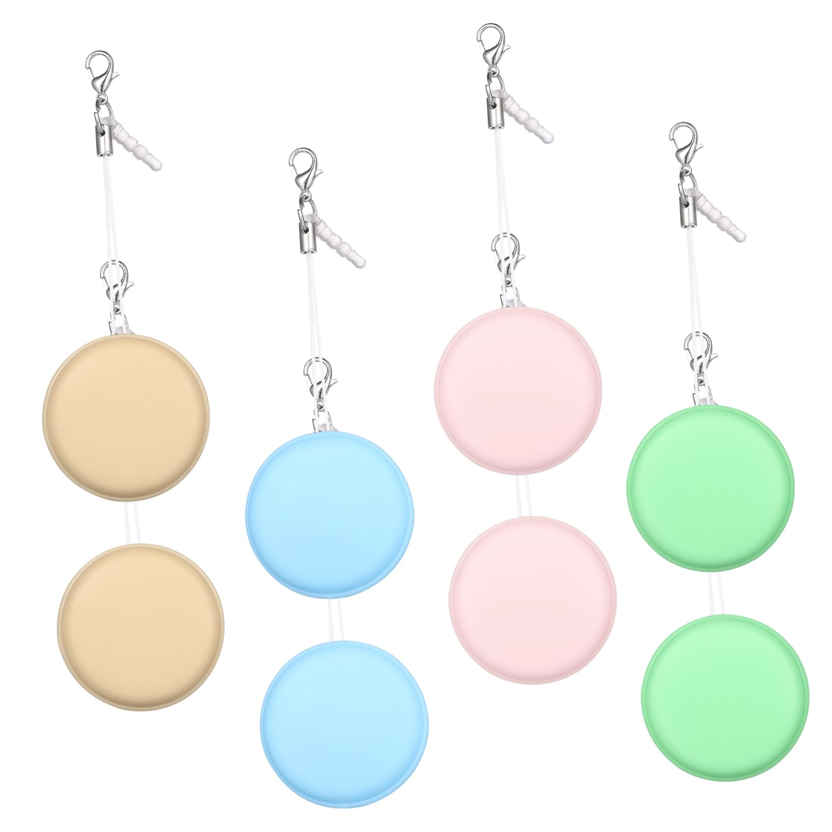 Healeved 32pièces Lingettes De Nettoyage Écran Macaron Chiffons Portables Pour Lunettes Écrans De Téléphone Et Lentilles De Caméra Avec Porte-clés Couleurs Assorties
