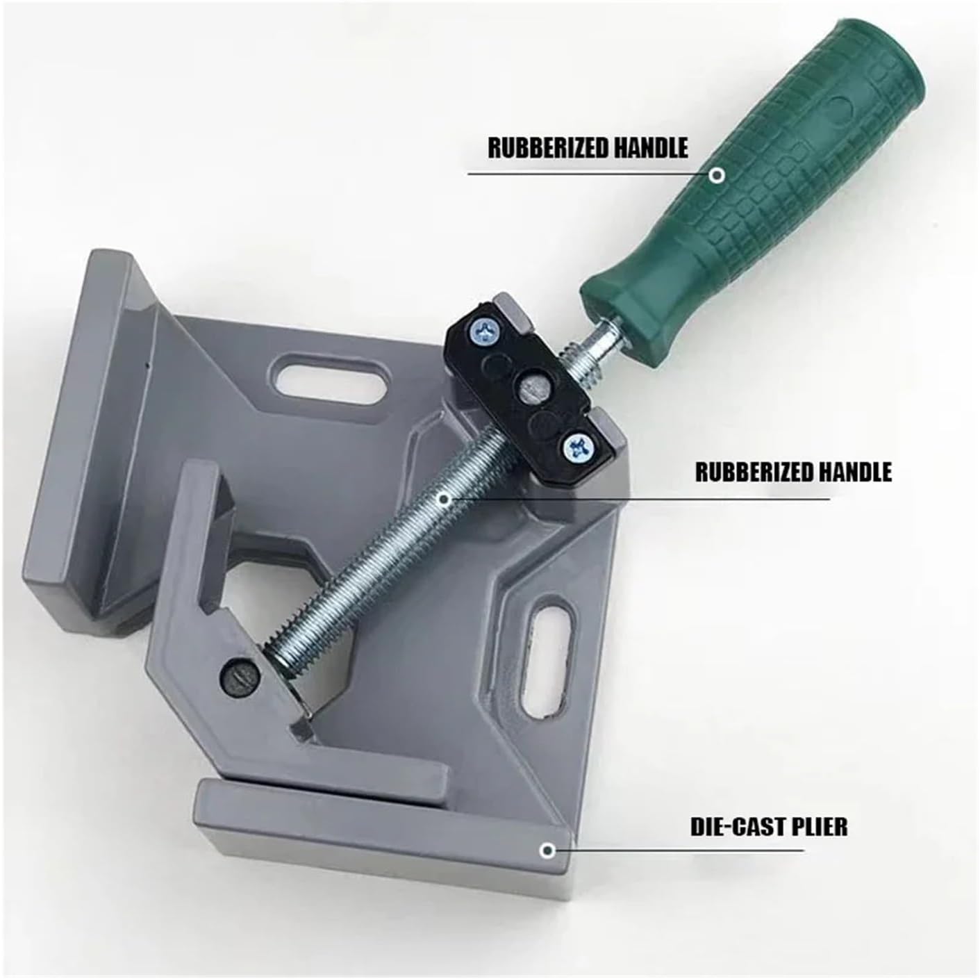 Right Angle Clamp Picture Frame Corner Clamp with Adjustable Aluminum Alloy Swing Jaw Quick Grip Bar Clamps Tool
