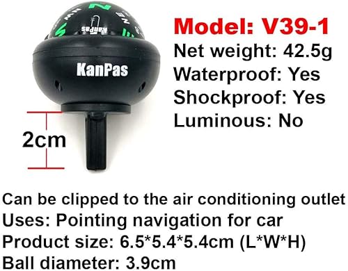 Miniatura 7 de Bola de brújula automotriz para coche o barco