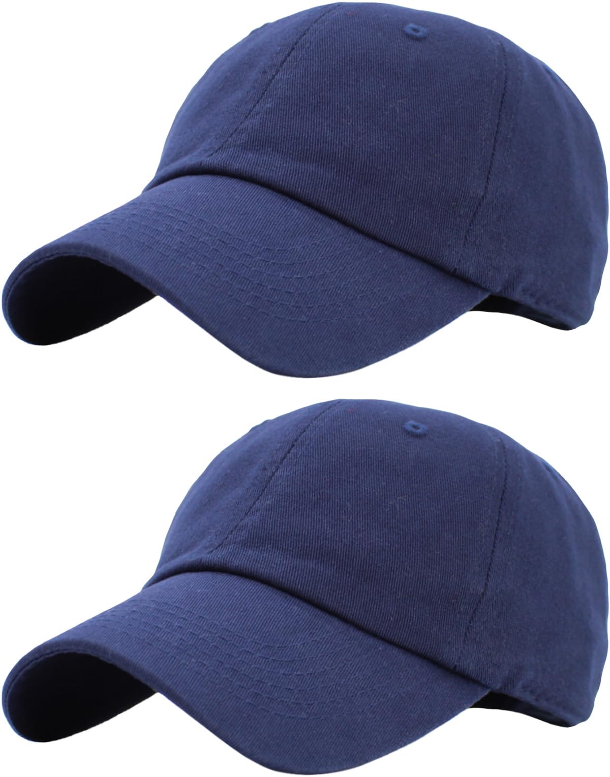 KBETHOS Classic Unisex Cotton Adjustable Low Crown Baseball Cap – Plain Dad Hat