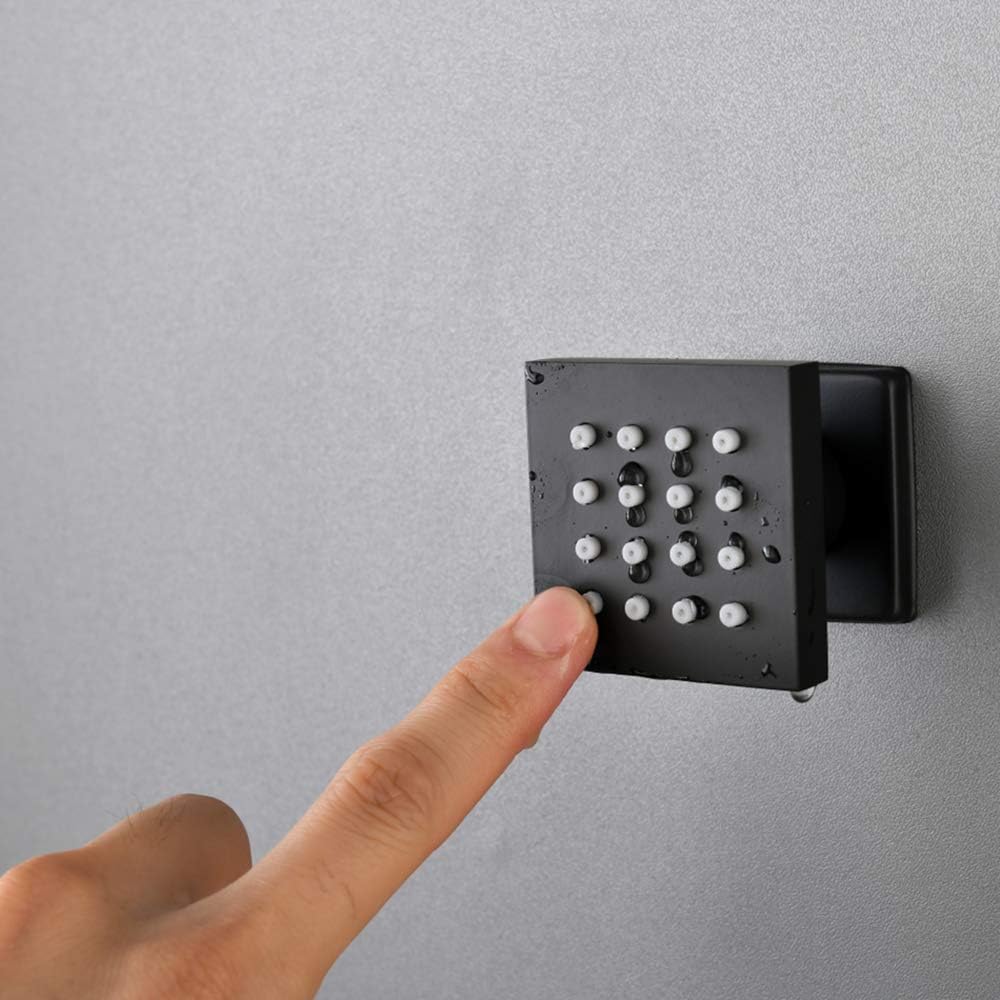 Fеаturеd Prоduсt HOMEDEC Brass Square Shower Body Spray Jets Head (Matte Black, 6pcs) Bеѕt Sеllеr HOMEDEC Brass Square Shower Body Spray Jets Head (Matte Black, 6pcs)