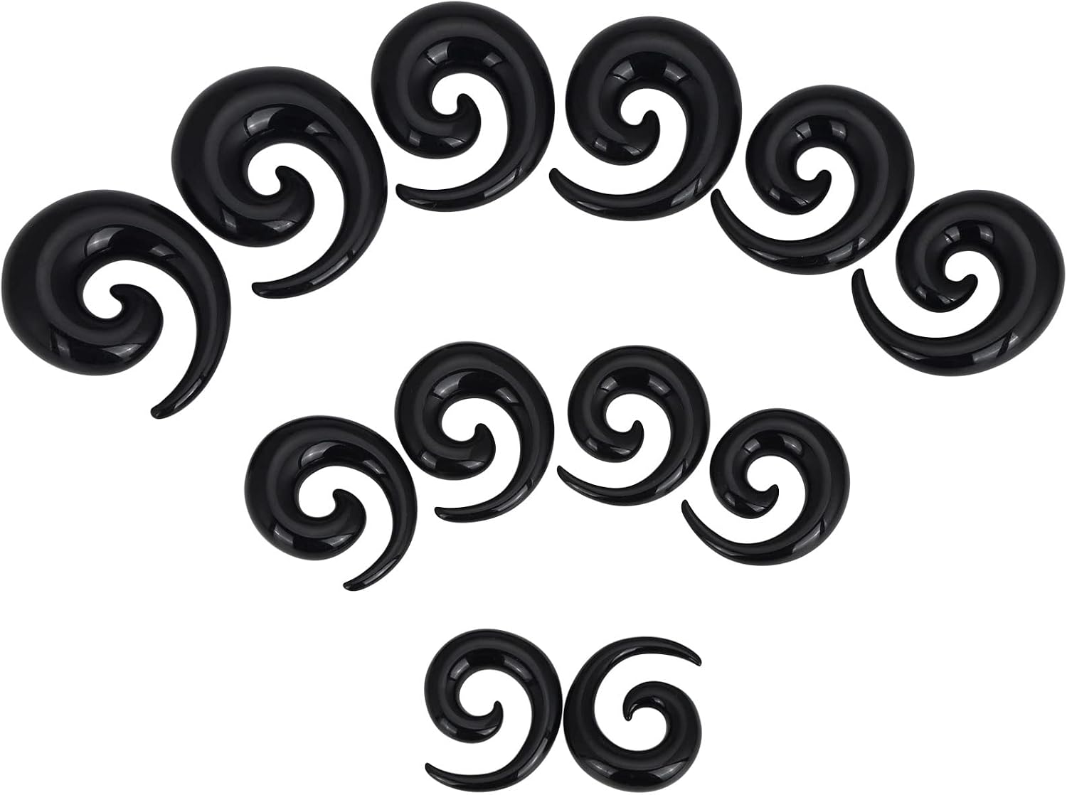 Oyaface Acrylic Big Gauges Set Tapers Plugs Ear Stretching Kit 00G-20MM Piercings