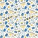 Hanukkah Gift Wrap - Emoji Dreidel Design - Chanukah Gift Wrap 2 Sheets Chanukah Wrapping Paper Includes Two Cards (Single)