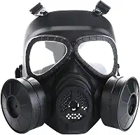 Sutekus M04 Máscara Airsoft para rosto completo caveira CS máscara com ventilador