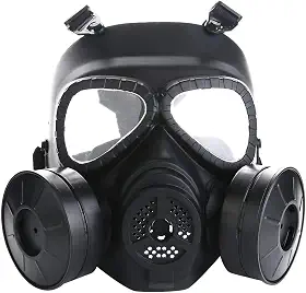 Sutekus M04 Máscara Airsoft para rosto completo caveira CS máscara com ventilador