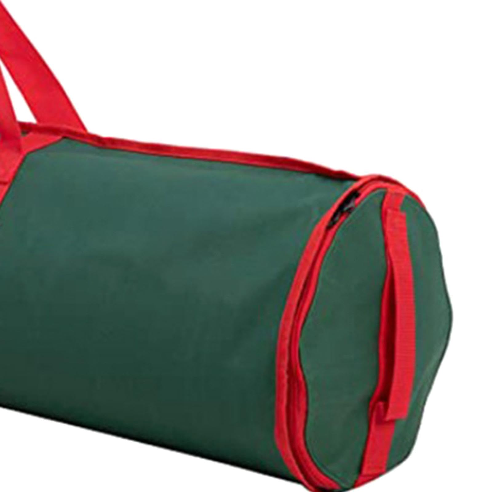 Qianly Wrapping Paper Rolls Storage Bag Holiday Storage Oxford Cloth with Handles Wrap Organizer Wrapping Paper Holder for Family, Green