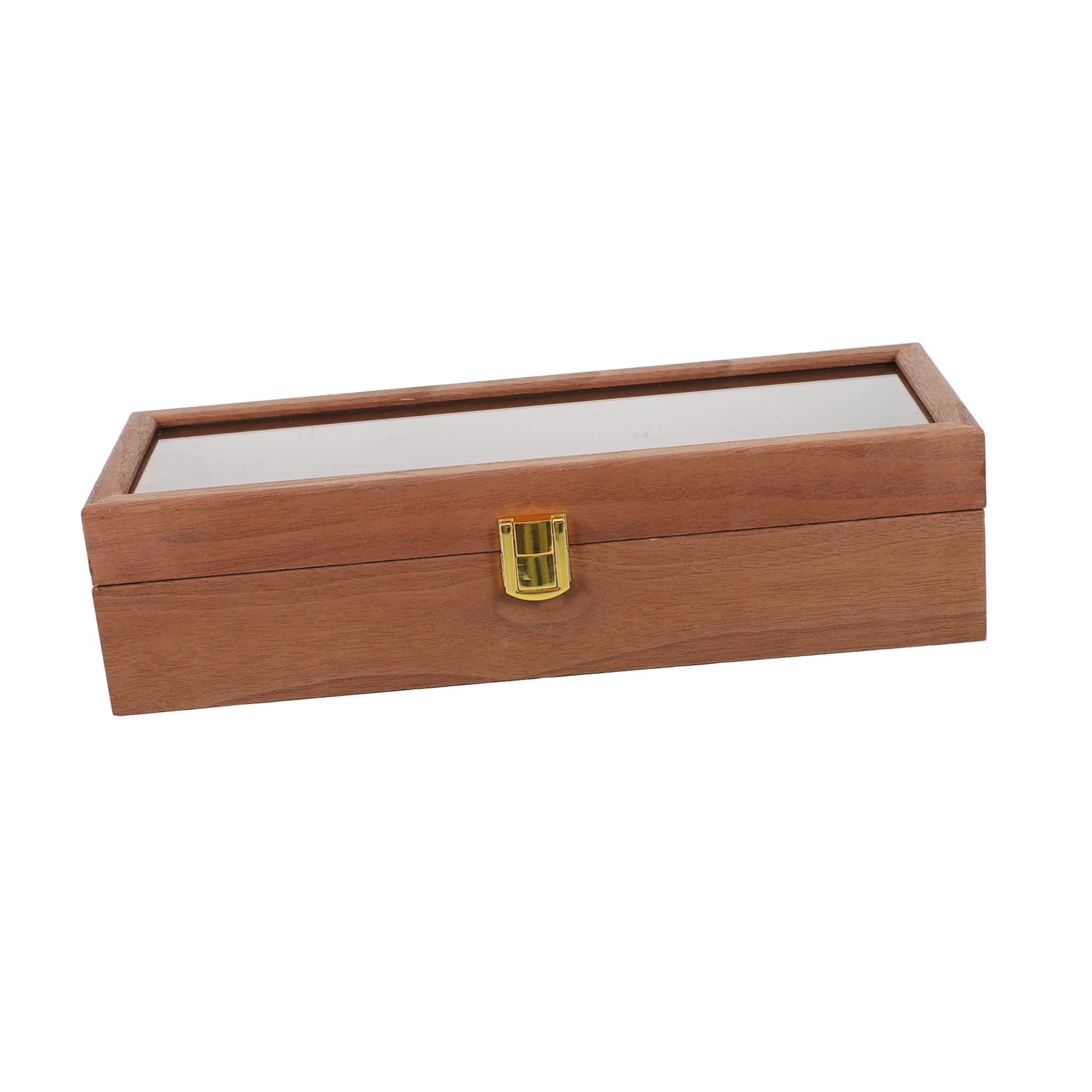 GALPADA Slot Vintage Wooden Watch Display Box Elegant Buckle Watch Storage Organizer for Men Women Retro Design Durable Walnut Case for Jewelry Watch Packaging