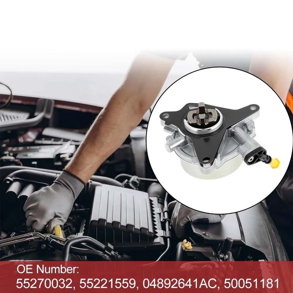 Pompa podciśnieniowa układu hamulcowego pasująca do Dodge Dart, pasuje do Fiata 500 1.4L 2014-2018 55270032 55221559 04892641AC układ hamulcowy Pompa próżniowa