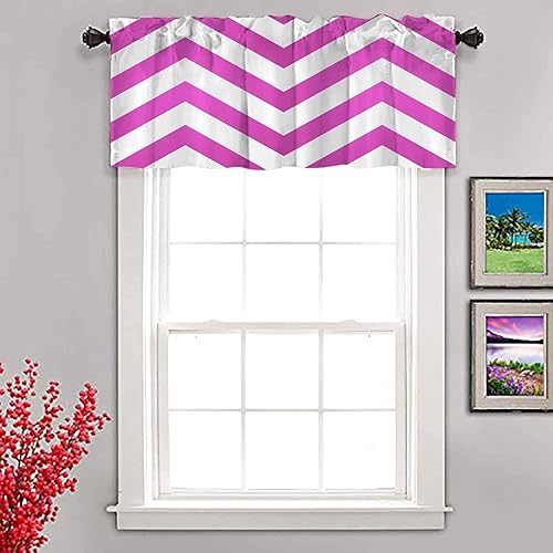 Miniatura 2 de Cenefas para ventanas de 52 pulgadas de ancho x 18 pulgadas de largo, flechas geométricas hacia arriba, abstractas para cocina, baño, privacidad