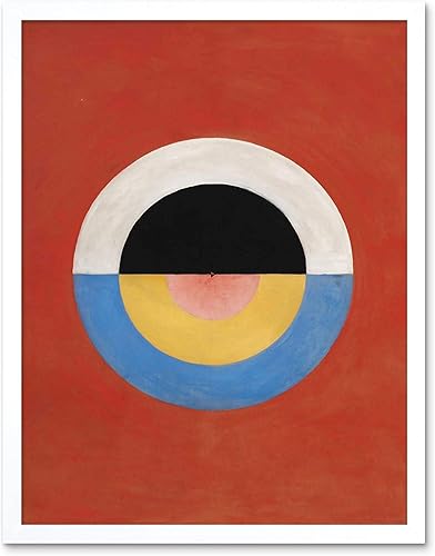 Hilma Af Klint Svanen - Póster enmarcado para decoración de pared, 12 x 16 pulgadas