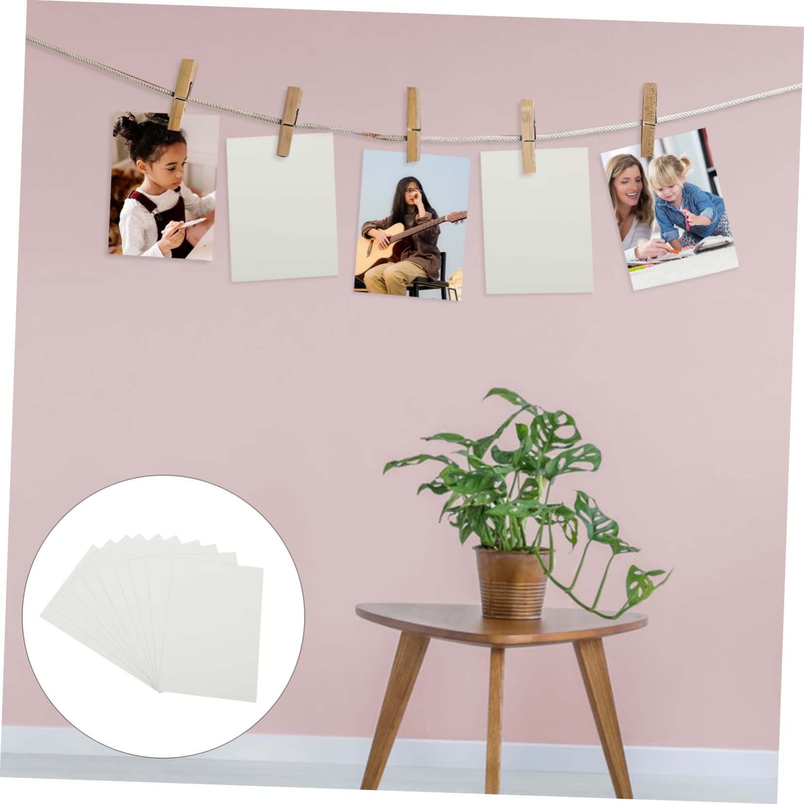 NUOBESTY 10 Fogli in Alluminio per Sublimazione 10x15 Cm Cartelli da Parete Stampa Foto Bianco Perlato per Uso Domestico e Ufficio