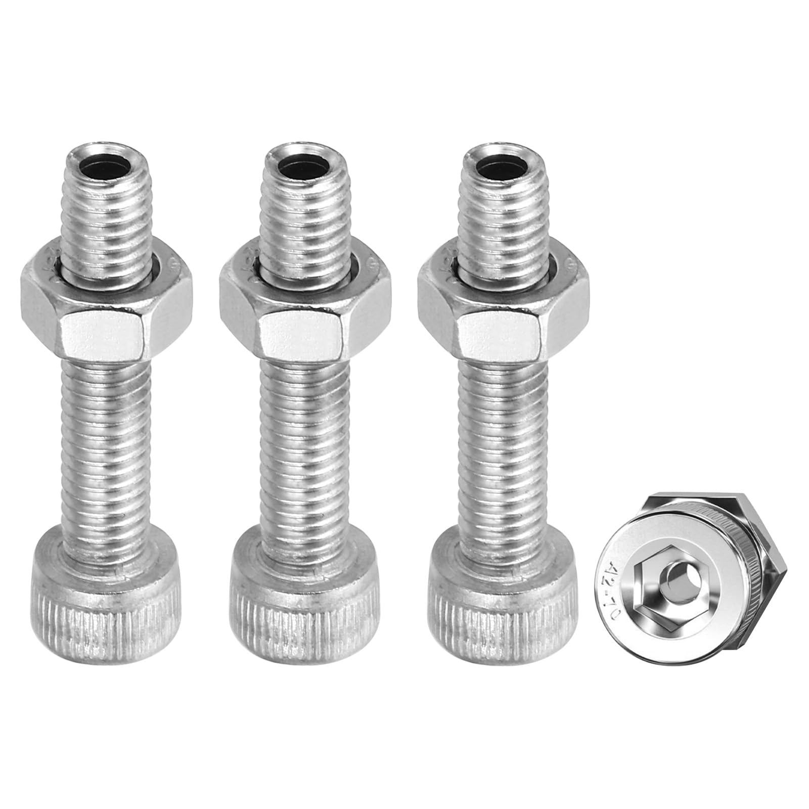 PATIKIL M6x30mm 304 Stainless Steel Hollow Bolt