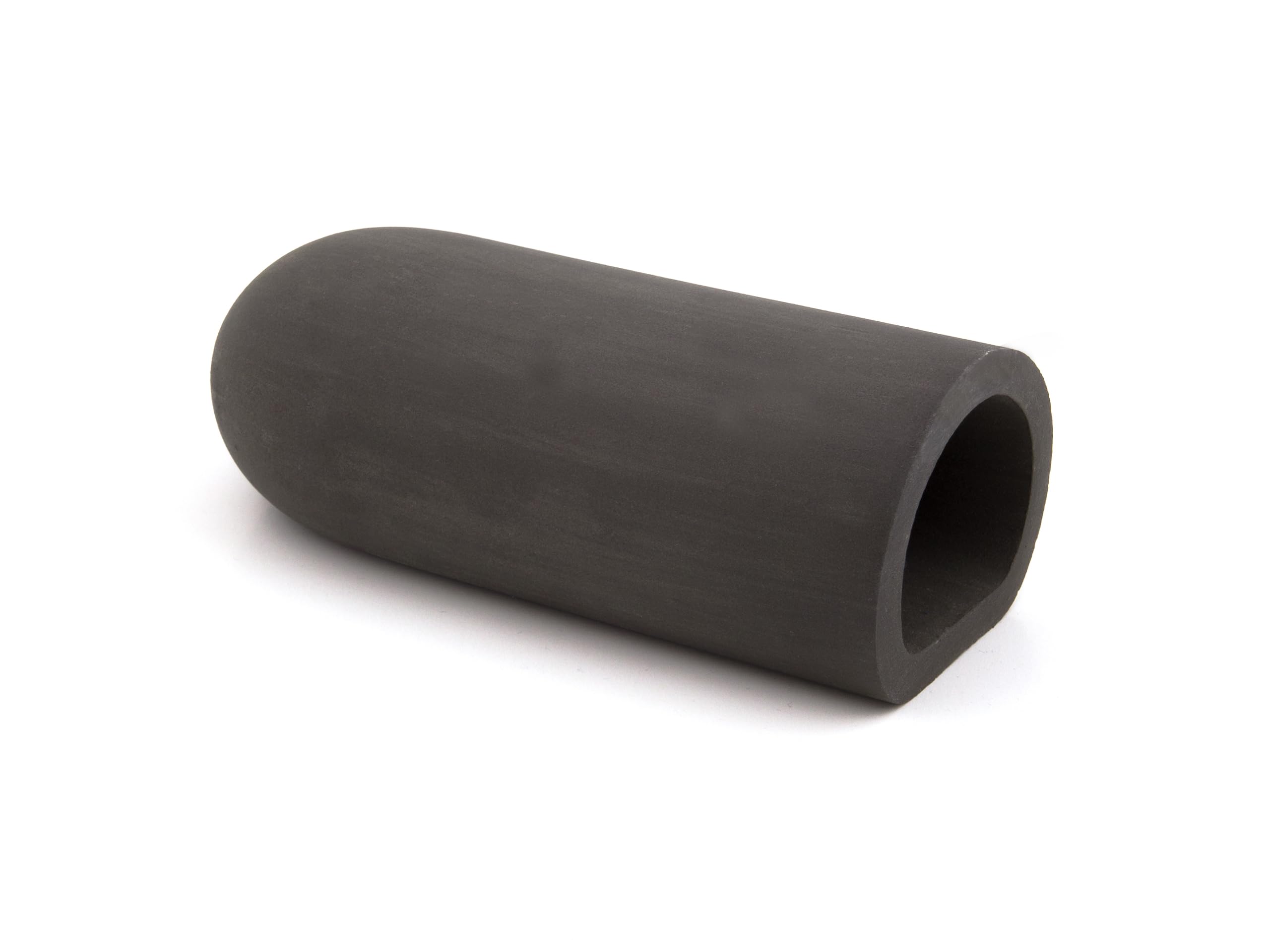 Aquati Ceramics SMALL D- shape ceramic breeding hiding fish cave for Pleco, Catfish, Cichlid aquarium decoration (Gray)