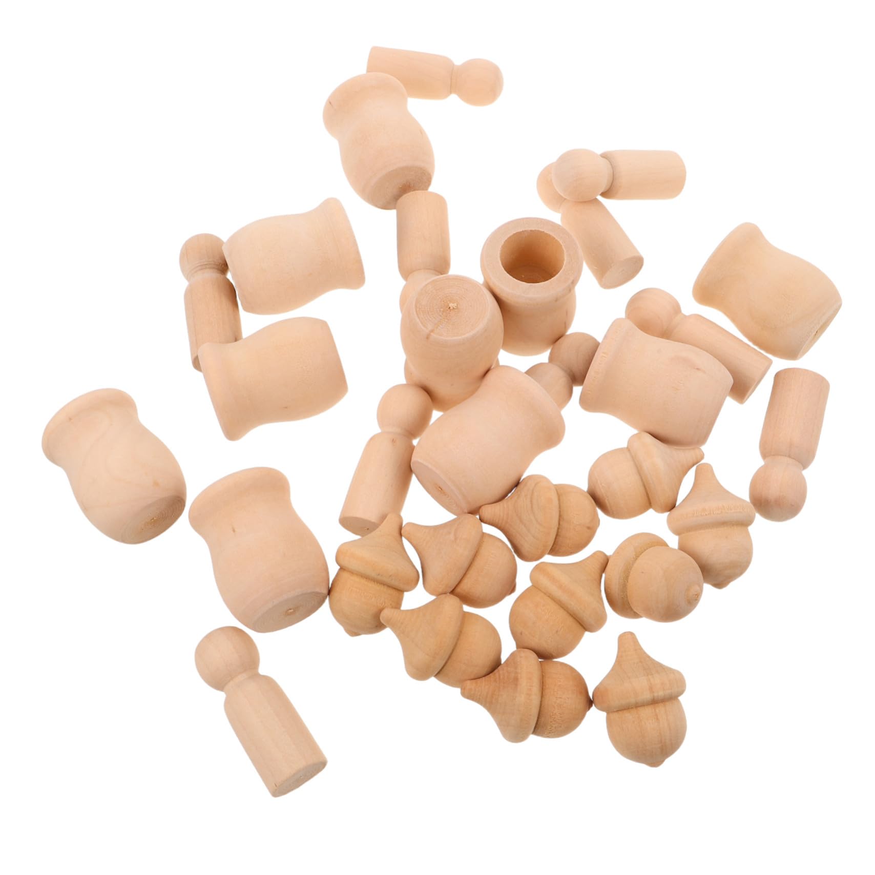 Set de poupées à peindre figurines DIY pour ornements d'automne et loisirs créatifs