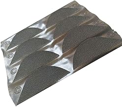 Lot de 8 tapis de réparation en caoutchouc antidérapant pour chaussures et talons Noir 84 x 32 x 7 mm