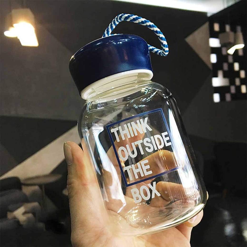 販売 ウォーターボトル ガラス水筒 400ml 北欧 マグボトル 直飲み クリアボトル おしゃれ 手提げ付き 耐熱 牛乳 コーヒー お茶 オフィス用 通勤 無鉛 クリア 携帯用 男女兼用 ケータイマグ 学校 Sparrow Rs