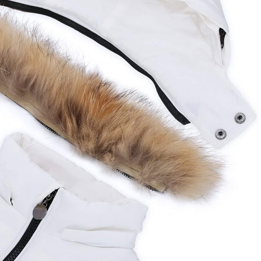 Snowsuit da Unisex Bambini Tuta da Sci Piumino Trapuntato + Salopette 2 Pezzi Tutone Inverno 4-13 Anni