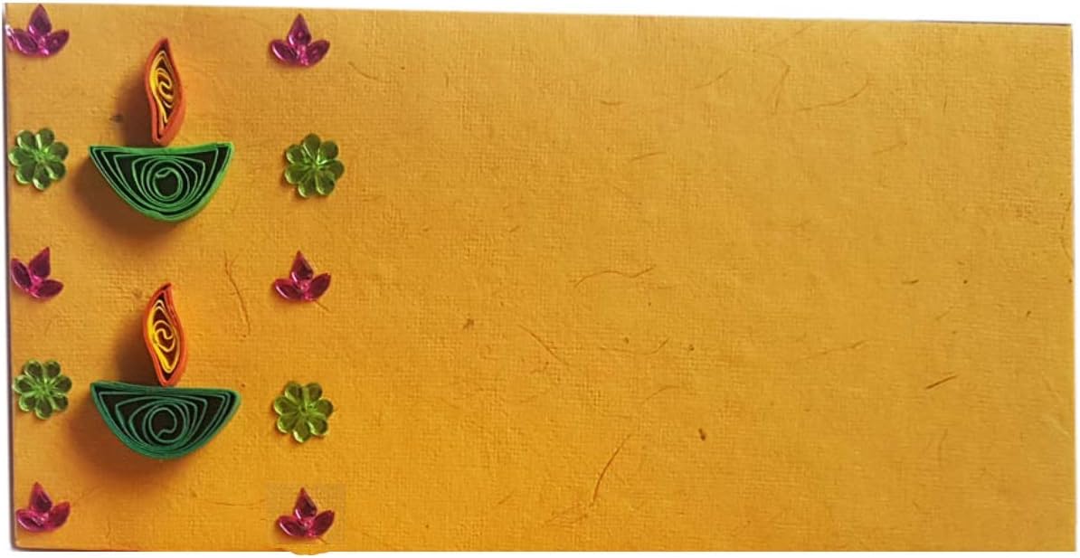 India Meets India Handmade Envelopes Shagun Envelop (Quilling Envelopes, Set of 4)