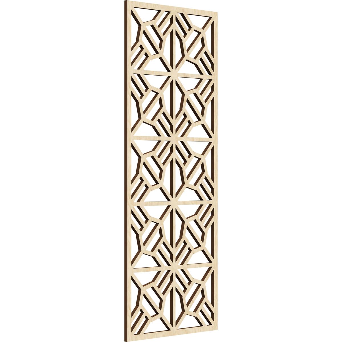 15 3/8"W x 39 3/8"H x 3/8"T Auburn Decorative Fretwork Wood Wall Panels, Birch