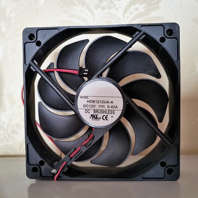 Ventilador 12cm DC12V con alta capacidad de extracción HDB1212UA-A para enfriamiento continuo