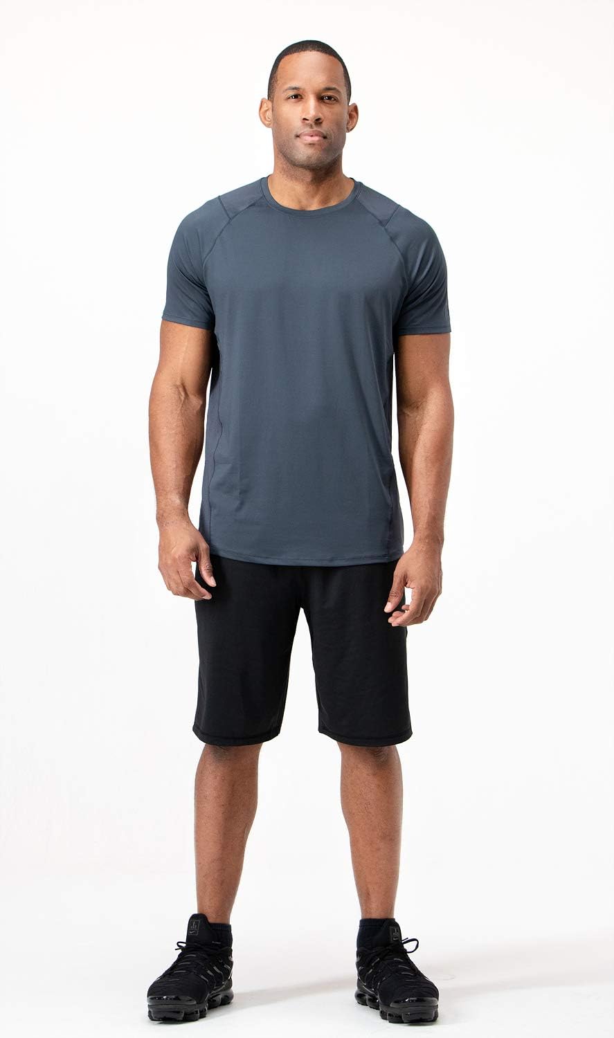 DEVOPS Men's 3-Pack Quick Dry Short Sleeve T-Shirt Sun Protection Running Athletic Workout Active Shirts - Image 5