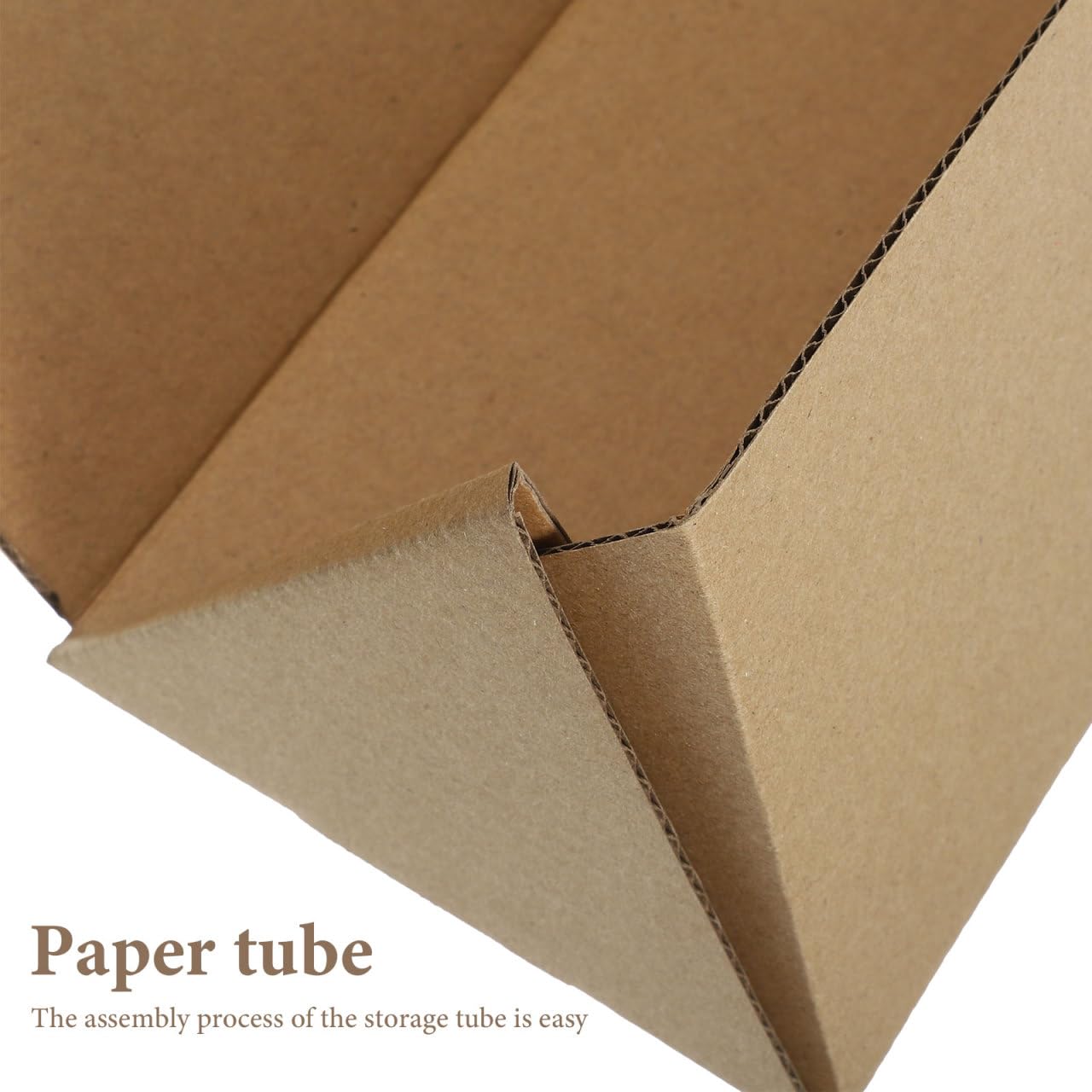 Lot de 10 tubes d'expédition triangulaires en papier kraft 7,6 x 7,6 x 35,6 cm pour expédition, emballage, envoi et commerce électronique S
