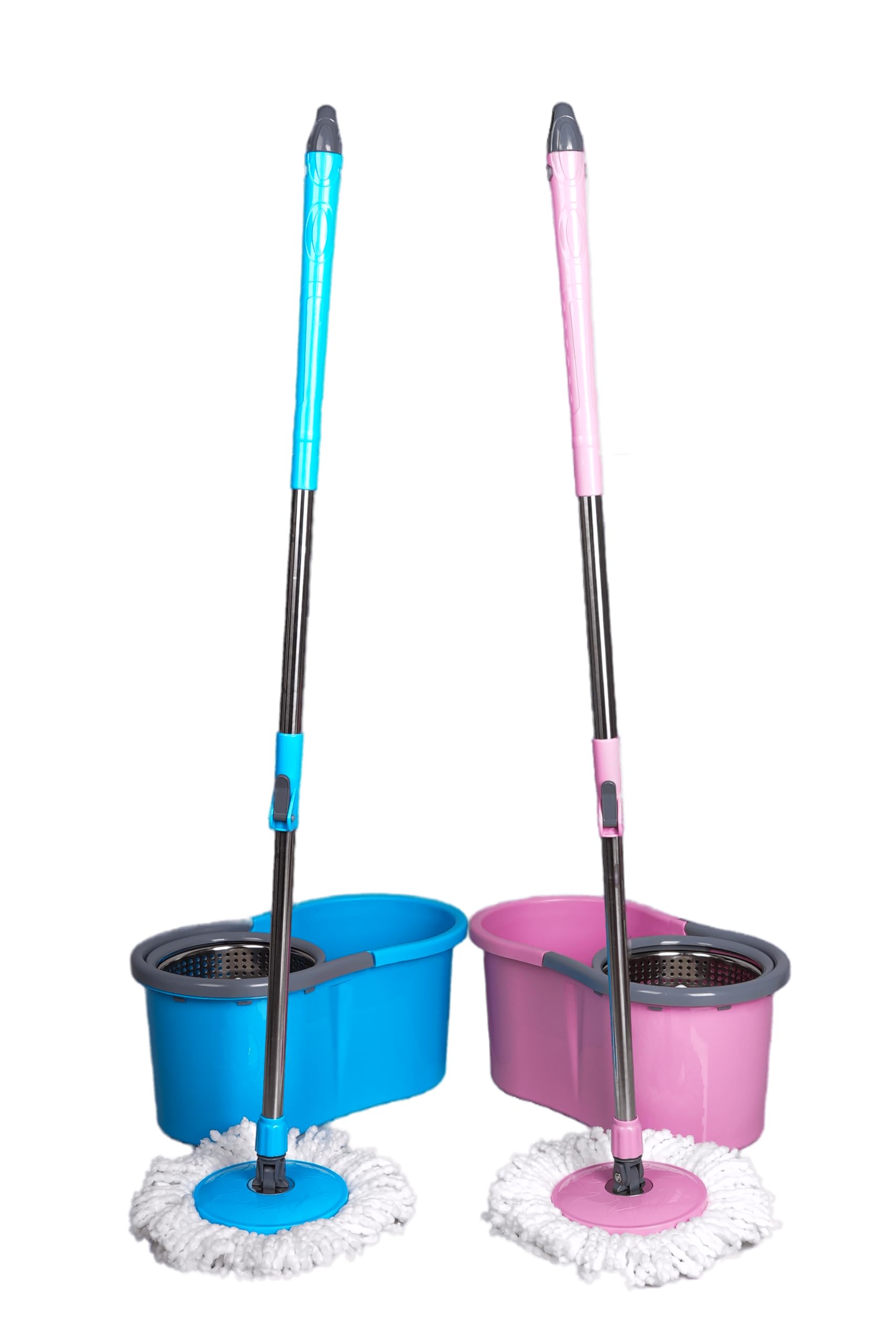 岩です。 SHISWA KITCHENWARE 2-in-1 Bucket Spin Mop Bucket Floor Cleaning