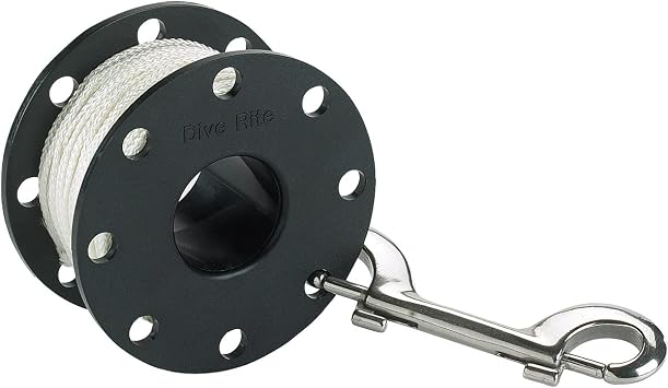 Dive Rite Finger Reel with Brass Clip Wreck Scuba Diving Tech Spool