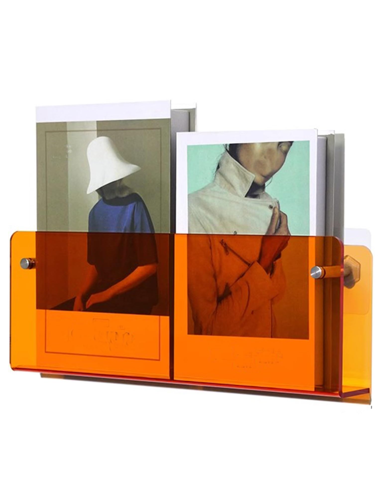 BTYQKZVPM Modern Acrylic Magazine Rack, Acrylic Wall Mounted Magazine Rack No Drill Brochure Holder