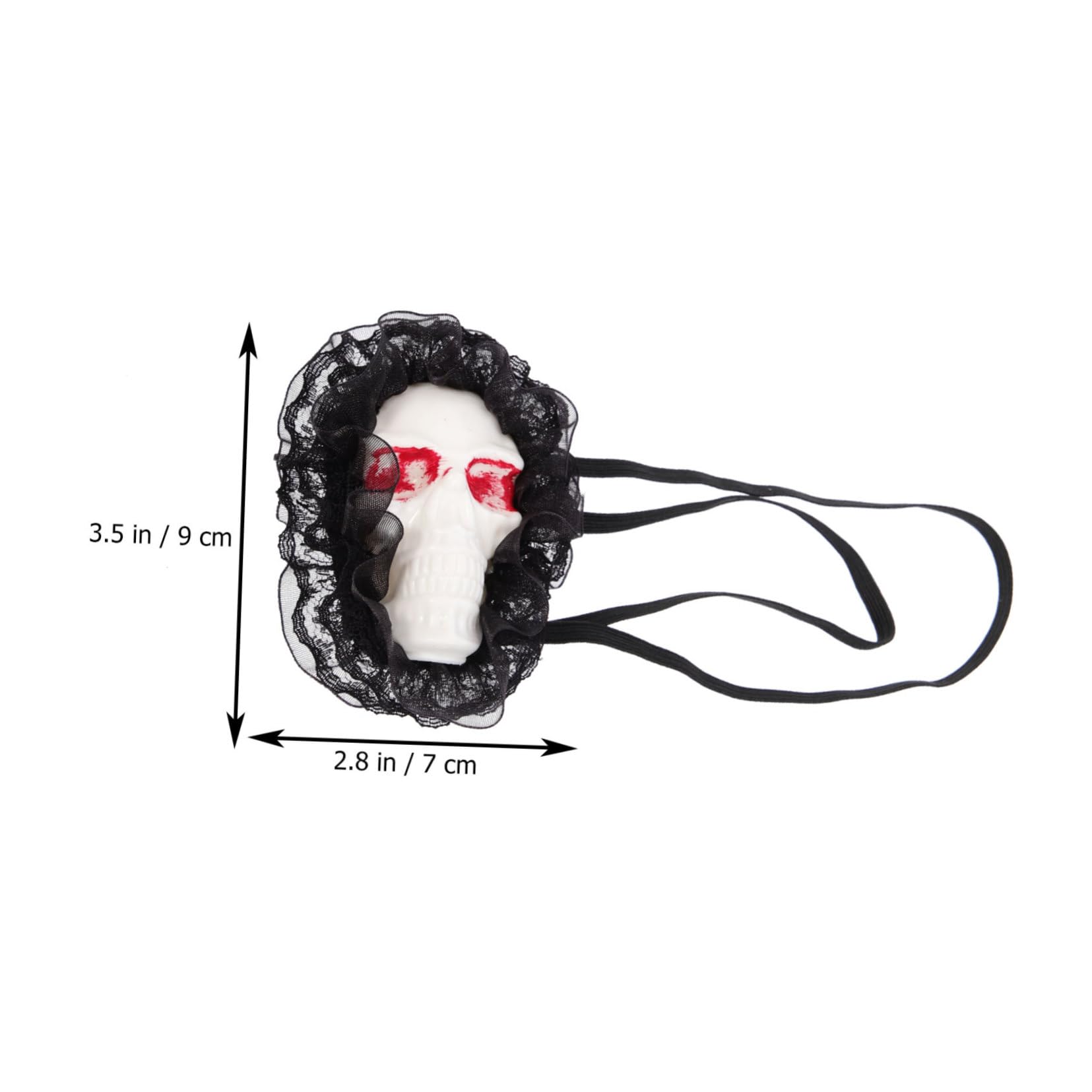 BESPORTBLE Breathable Pirate Eye Patch Skull Decor Masquerade Mask Comfortable for Halloween Multi