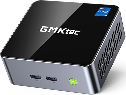 Miniatura 1 de GMKtec Mini PC de 12 generación Intel Core i5 12450H (8 núcleos12T, 4.40GHz) Windows 11 Pro Mini computadoras de escritorio 16GB DDR4 (8GB*2) 512GB