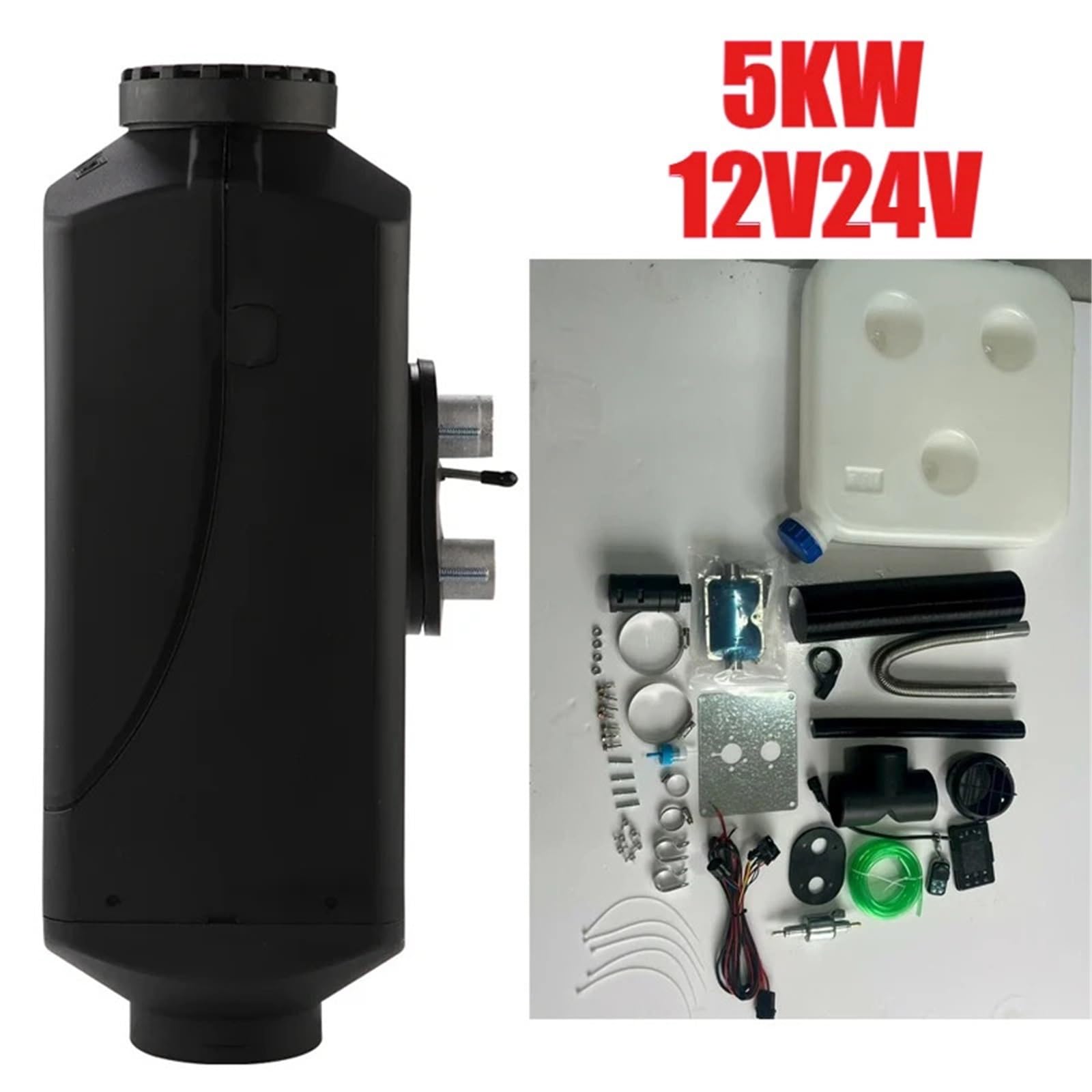 Nagrzewnica postojowa samochodowy Nagrzewnica 12V24V 5000W Nagrzewnica samochodowa na olej napędowy, zasilana paliwem, cicha, sucha, zdalne ogrzewanie siedzeń bez uruchamiania silnika