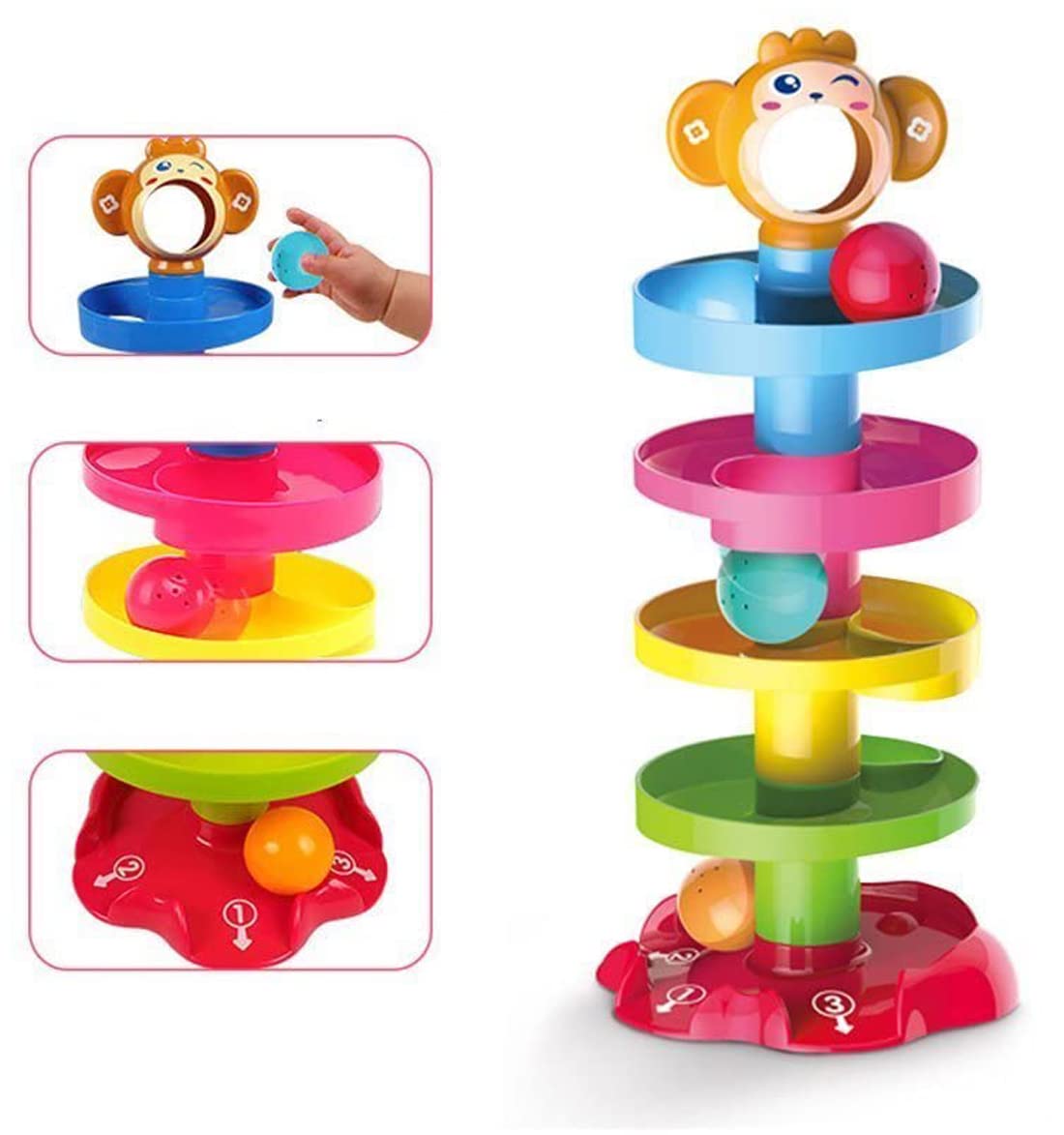 Buy Beston® 5 Layer Ball Drop and Roll Swirling Tower for Baby and