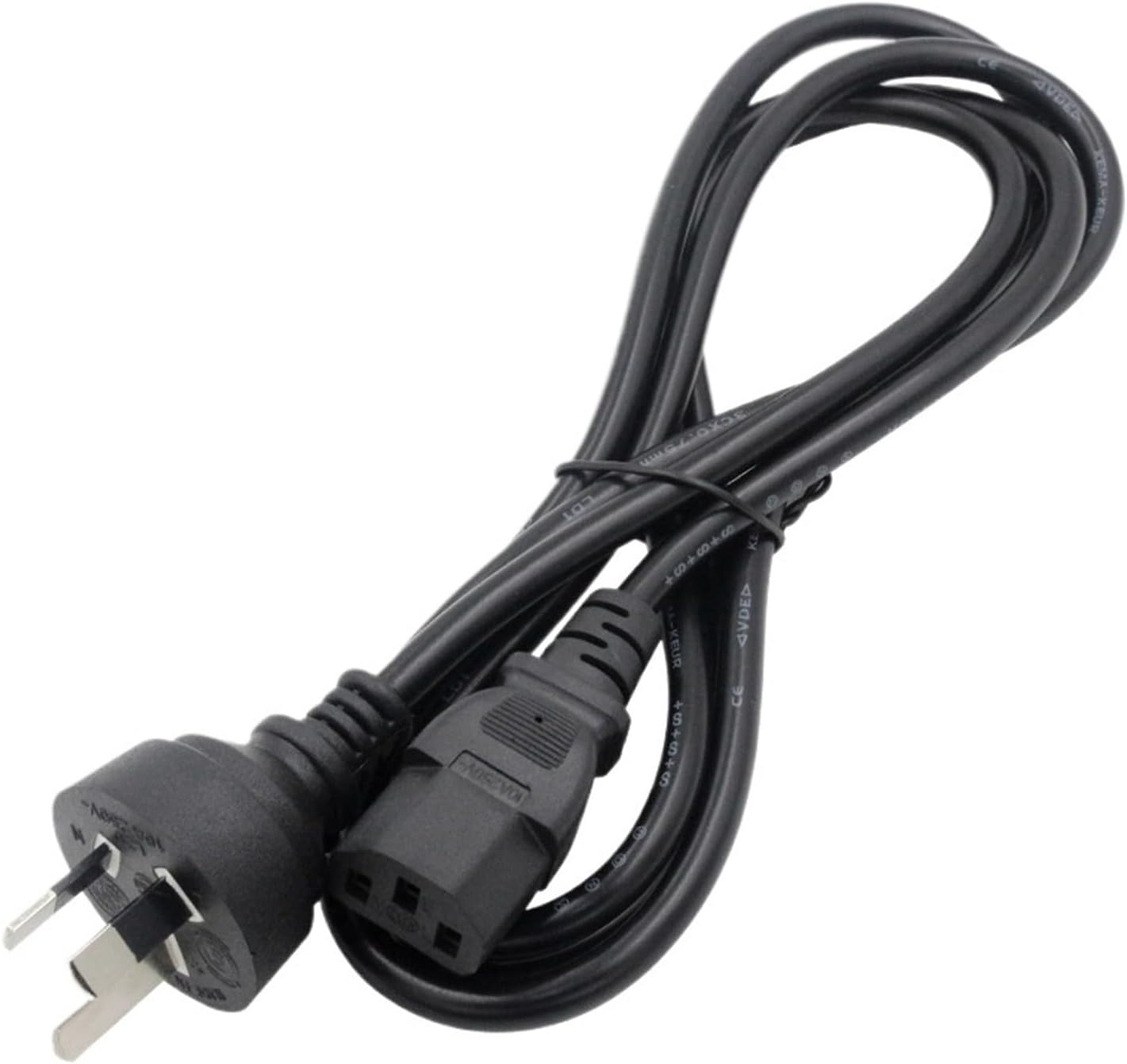 Black IEC320 C13 BS1363 13A Extension Cable 3 * 0.75mm 1.5M 1.8M 10A(Brazil Cable 1.8m)