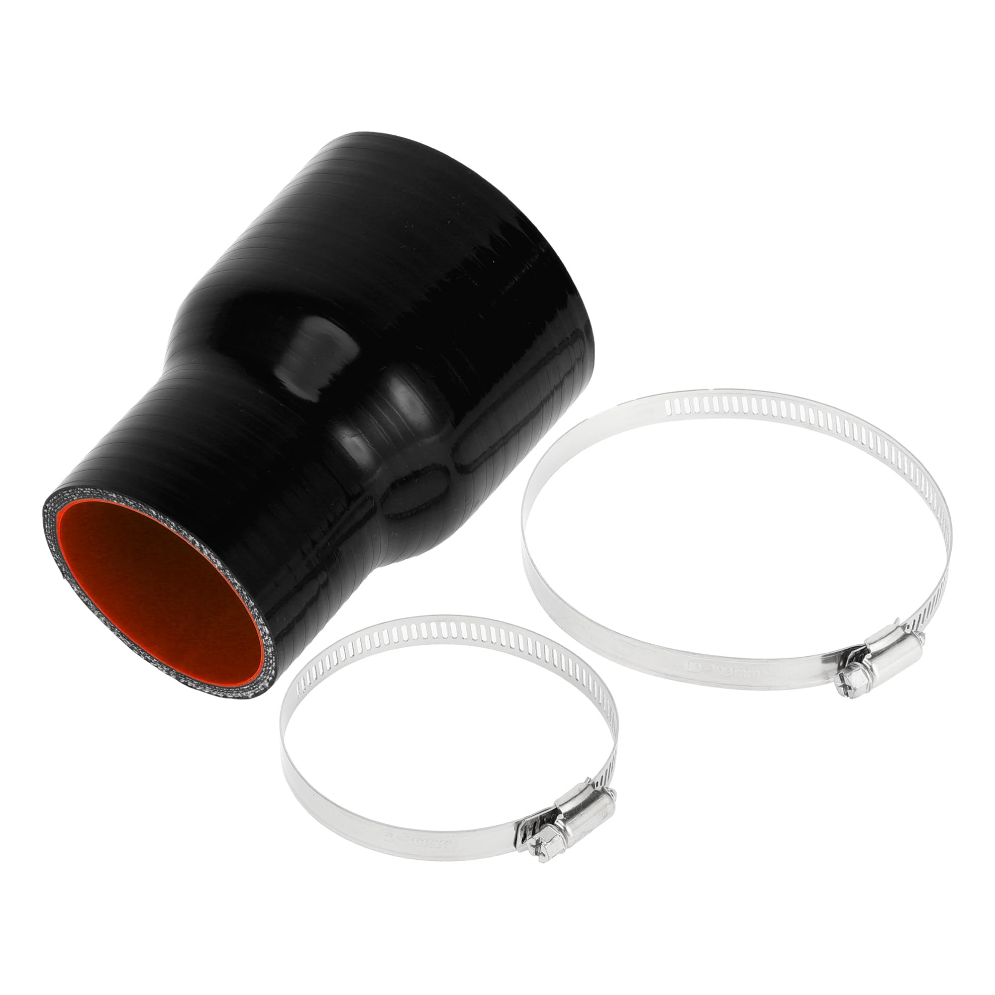 Straight Silicone Coupler Hose With Clamps - 2.48" ID, 5.91" Length, 4-Ply For Coolant, Turbo, Intercooler Piping