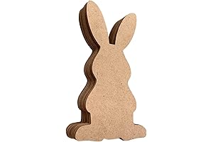 Bunny Rabbit Paper Cutouts - Woodland Centerpieces Baby Shower Decorations